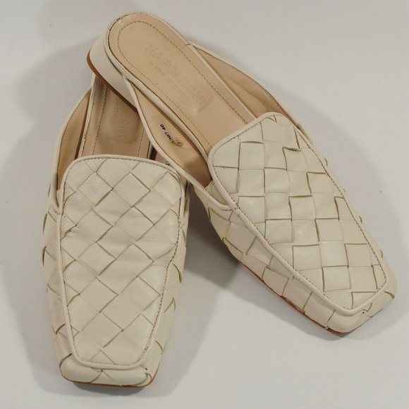 Napoleoni leather flats Off White SZ 9.5 - Picture 5 of 12